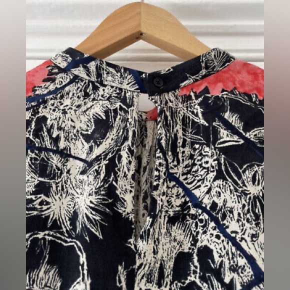 & Other Stories Long Sleeve Floral Mini Dress - Size 4 - Picture 4 of 4